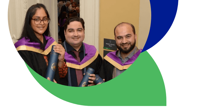 RCPI Graduates on the stairs at Number 6 Kildare Street